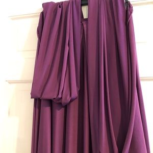 Two Birds Bridesmaid Purple convertible maxi dress